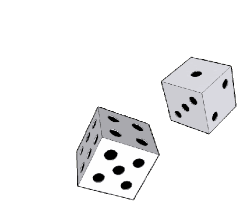 A gif of dice rolling